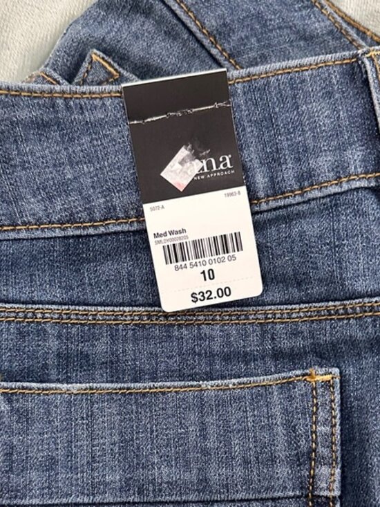 a.n.a Distressed Blue Mini Skirt med wash size 10 - Picture 12 of 13